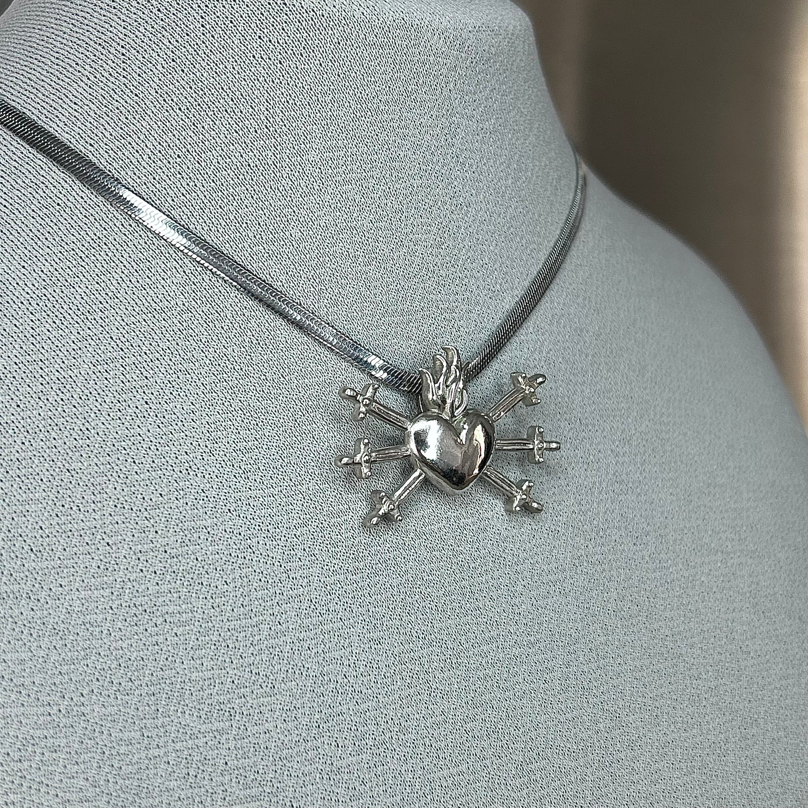 Pierced Heart Necklace