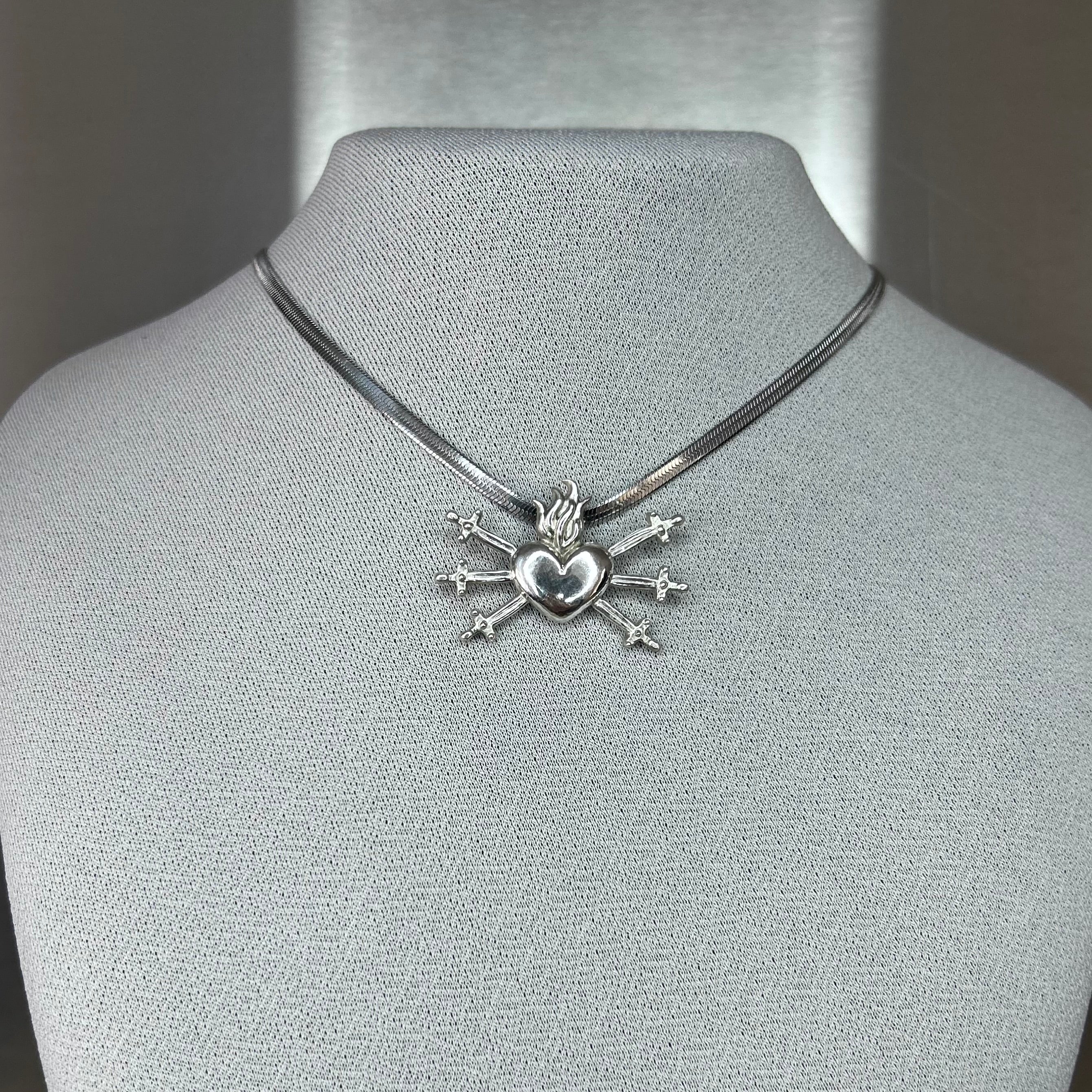 Pierced Heart Necklace