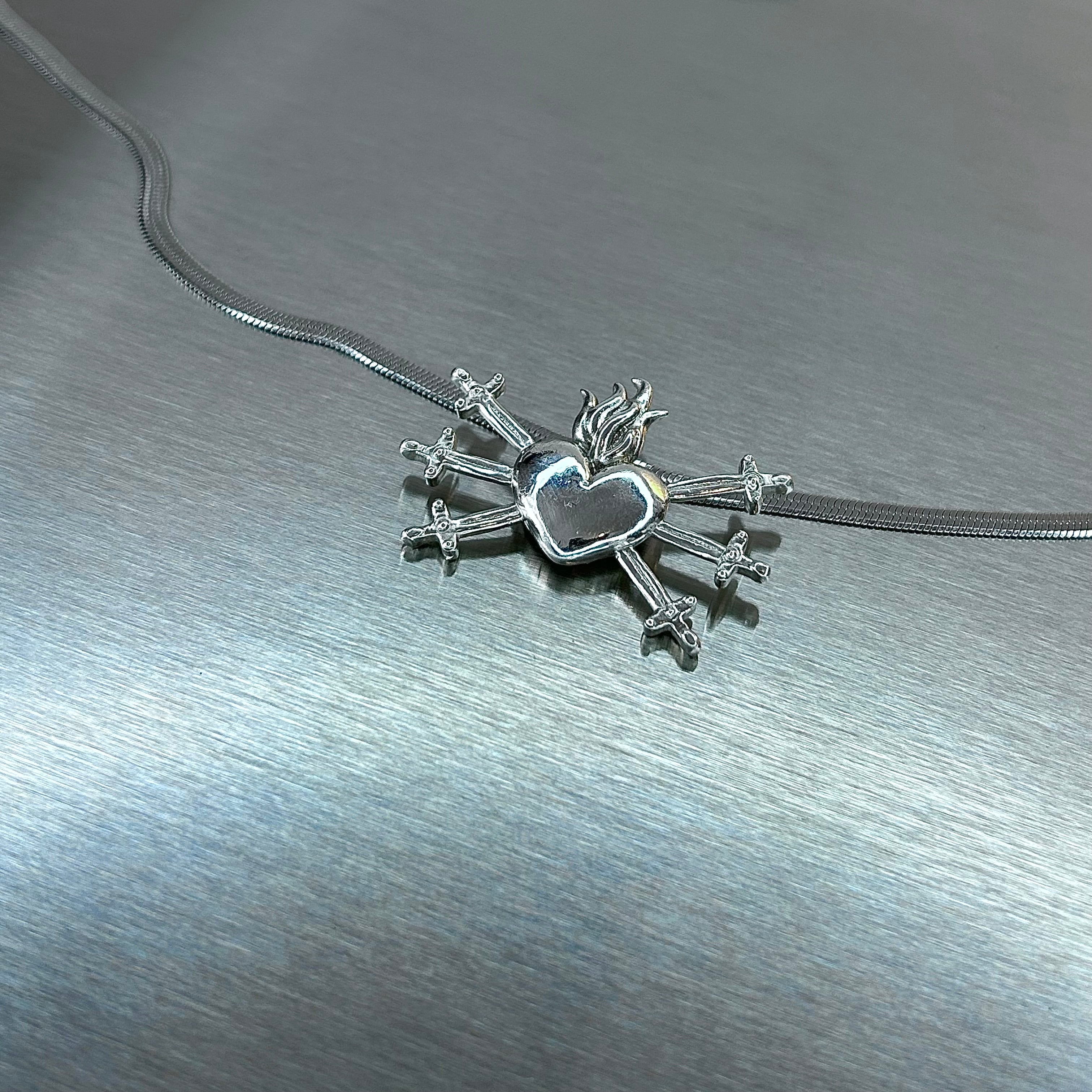Pierced Heart Necklace