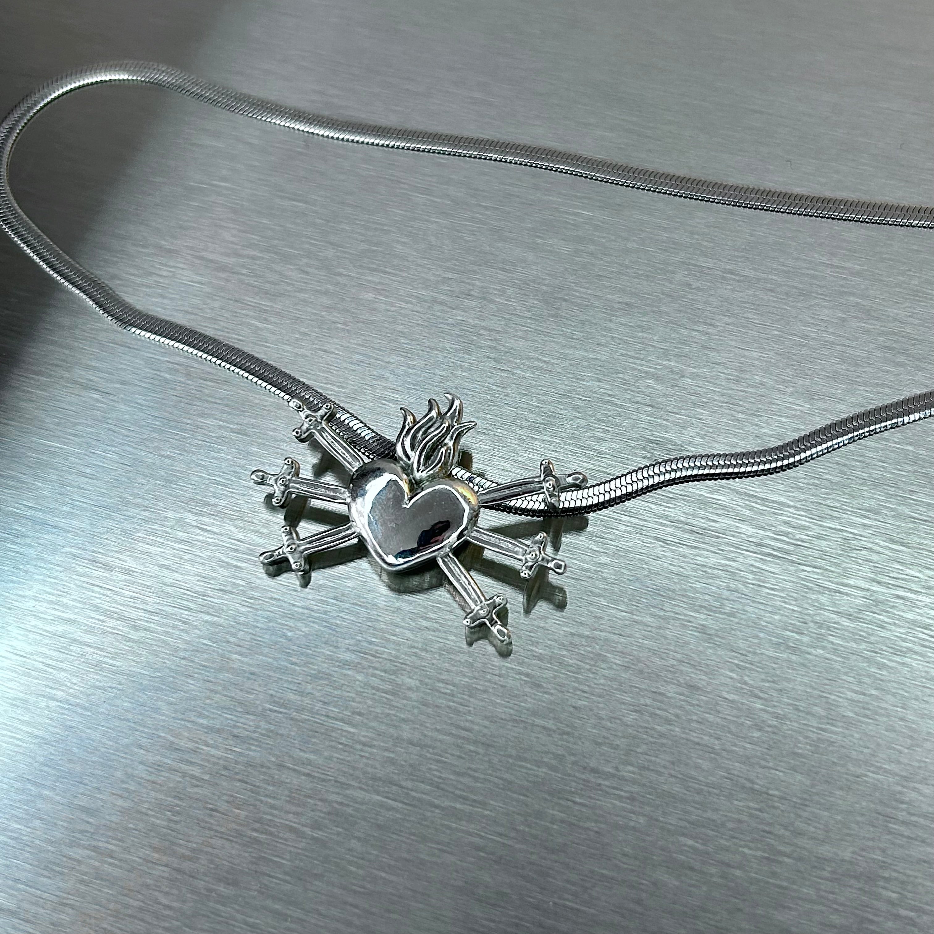 Pierced Heart Necklace