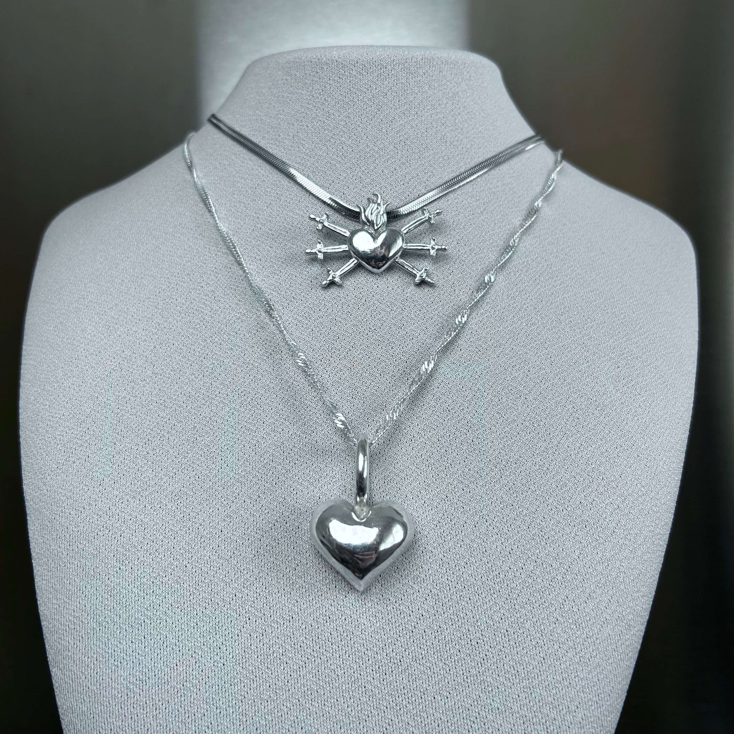 Pierced Heart Necklace
