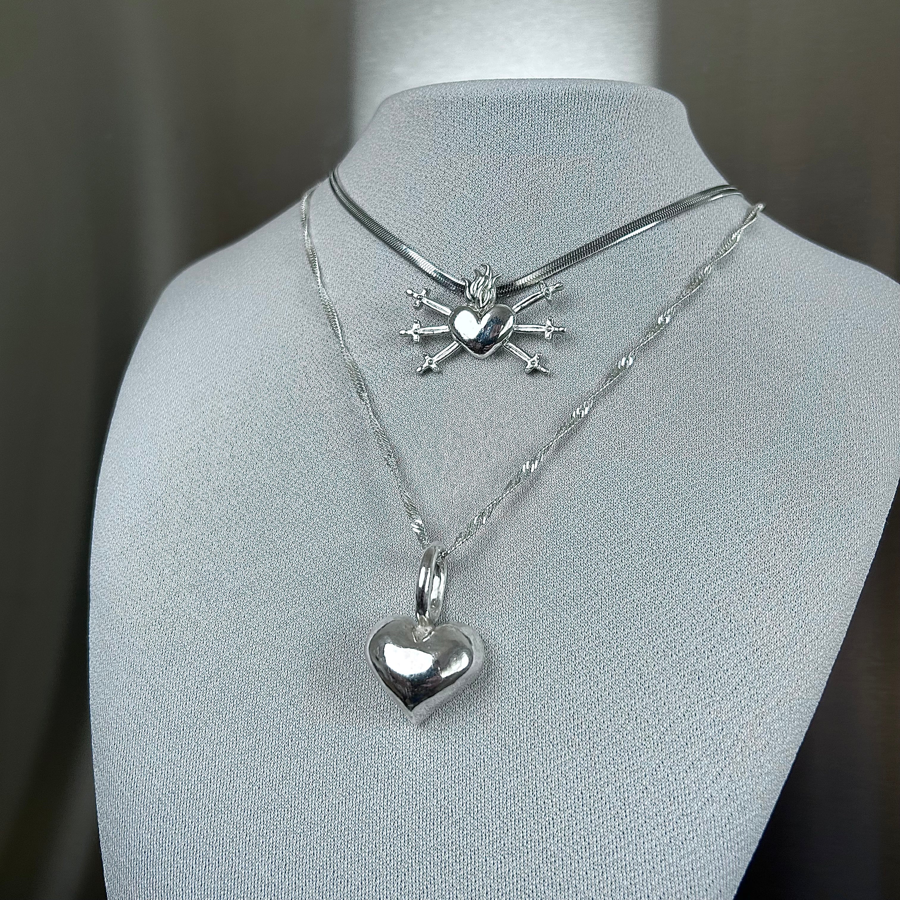 Pierced Heart Necklace