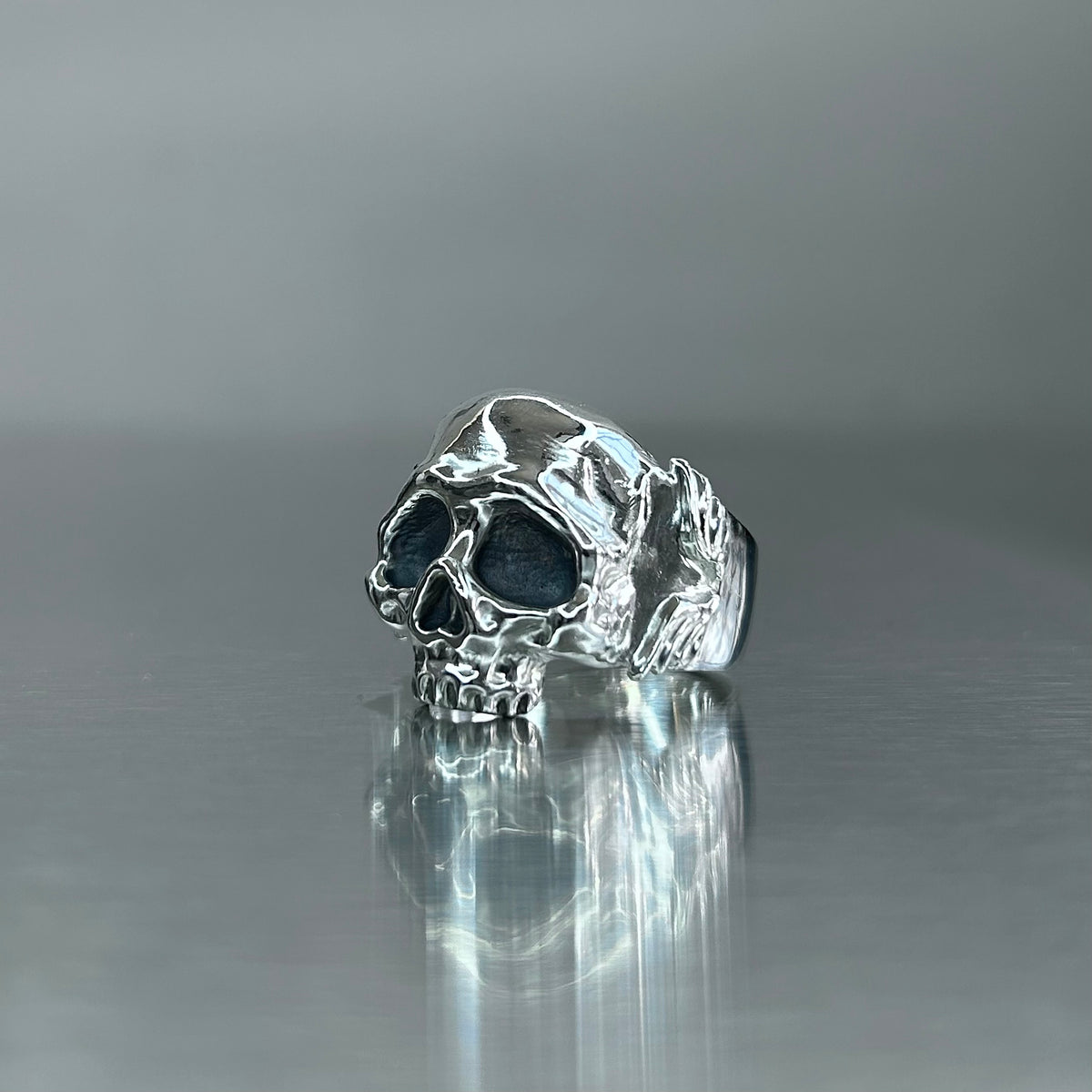 Winged Skull Ring