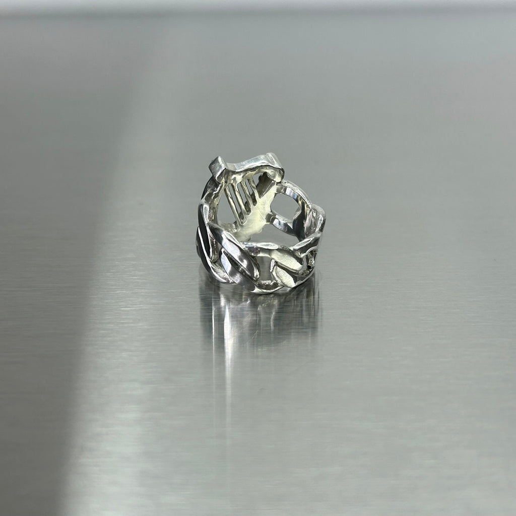The Mother Celtic Harp Ring