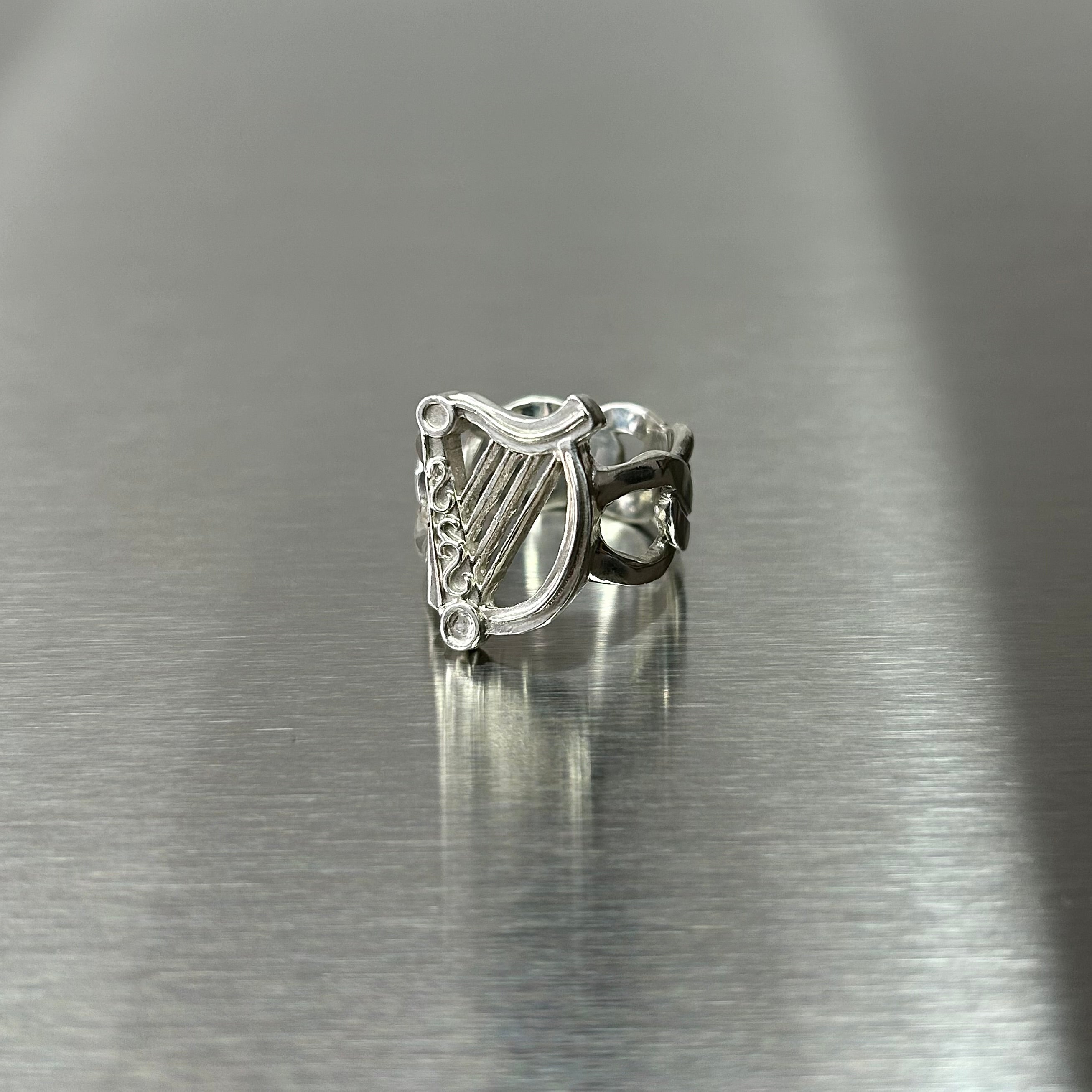 The Mother Celtic Harp Ring