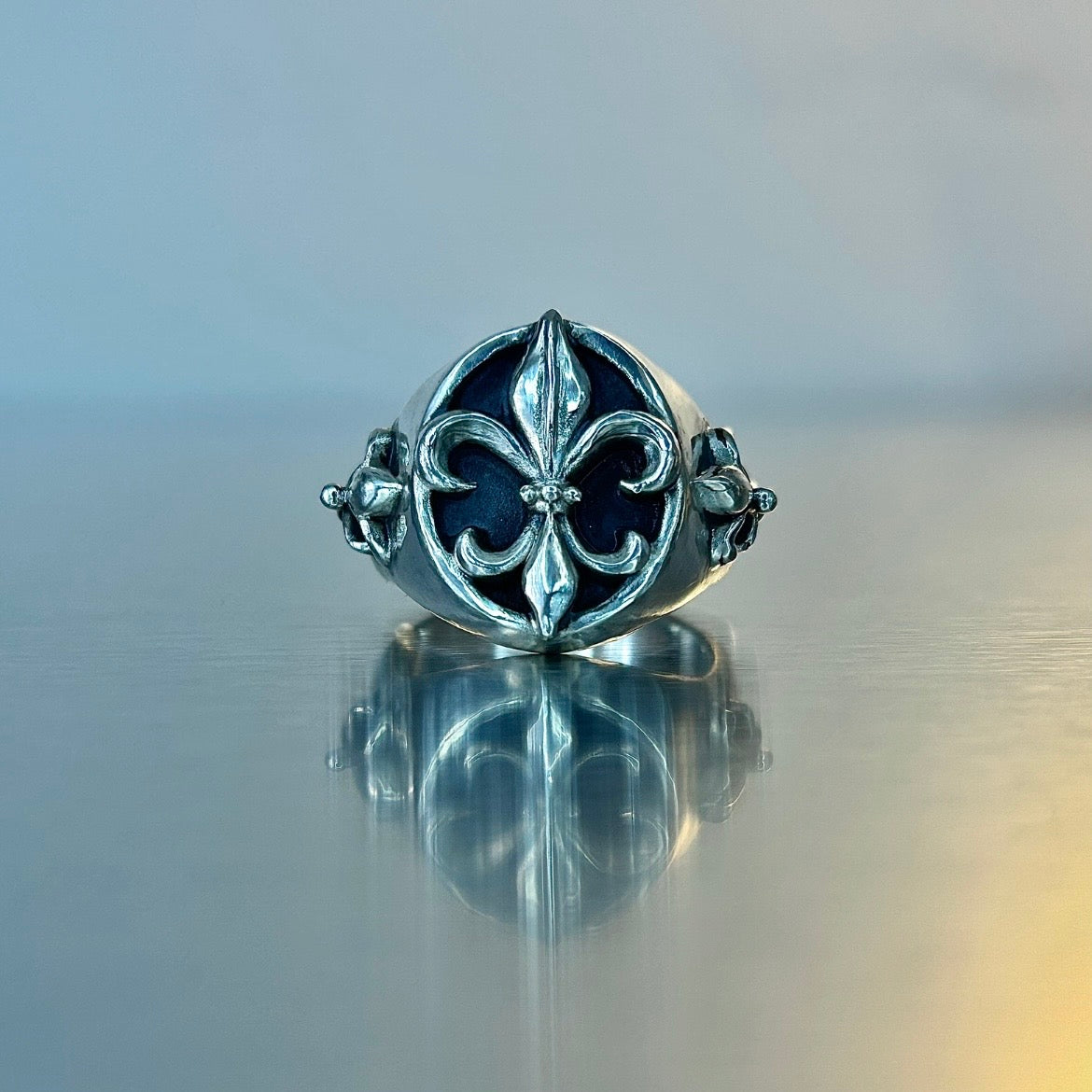 Fleur De Lis Signet Ring